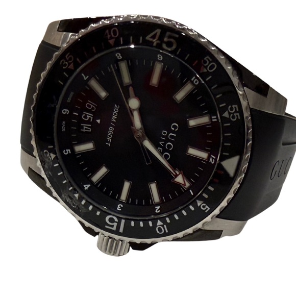 Authentic Men’s Gucci Dive Watch. Water-resistant analog watch. Black. - Picture 3 of 9
